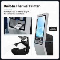 Kios Layar Sentuh 23,8 inci dengan Desain All-in-one dan Printer Pembaca RFID Terintegrasi untuk Pendaftaran dan Pembayaran Pasien