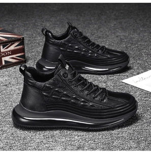 Baskets en similicuir imprimé PU tendance pour hommes, <span class=keywords><strong>bottes</strong></span> d'hiver, chaussures de course décontractées de luxe pour hommes - Product Image 2