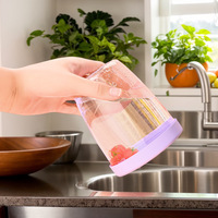 Pot de rangement alimentaire moderne en plastique, multifonction, double couche, avec drain et hermétique, portable pour la cuisine, le camping et les fêtes
