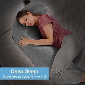 Oreiller <span class=keywords><strong>de</strong></span> maternité en forme <span class=keywords><strong>de</strong></span> J Oreiller <span class=keywords><strong>de</strong></span> <span class=keywords><strong>grossesse</strong></span> long pour dormir et se nourrir - Product Image 2