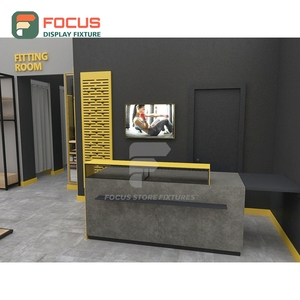 Professional Shop Interior Metal Wall Display Unit Installation Service Franchise Clothing Store - Product Image 2
