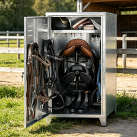 Armoire de rangement personnalisée en métal pour équipement d'équitation, en acier galvanisé, vente directe usine, avec service OEM ODM
