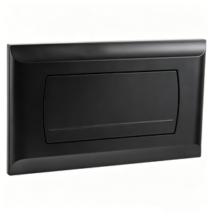 Panel de Accionamiento de Repuesto para Placa de Descarga de Inodoro, Juego de Palancas para Cisterna UP, Negro Mate, 340x185mm, Compatible con Geberit 200F - Product Image 1