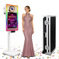 Cabina de Fotos con Espejo Mágico Eléctrico y Pantalla Táctil de 21.5 Pulgadas, Precio Económico para Festivales