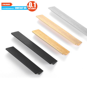 Toco Meubels Kast Verborgen Aluminium Rand Handvat Pull Handle Gold Lange Garderobe Deurgrepen - Product Image 1