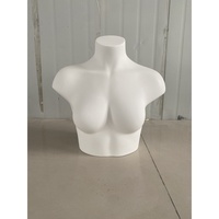 Maniquí de Torso Femenino Realista HEF-17, Blanco Mate, para Exhibición de Lencería, Modelo Curvilíneo para Ropa Interior y Trajes de Baño