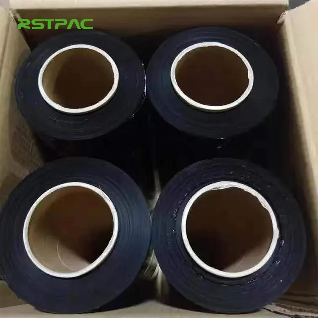 Black wrap film Stretch Packingwidth 50 weight 3.3 kg