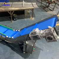 Convoyeur à bande en PVC/PU personnalisé Convoyeur automatique de levage à bande de type Z Convoyeur d'ascenseur industriel de qualité alimentaire avec guide latéral