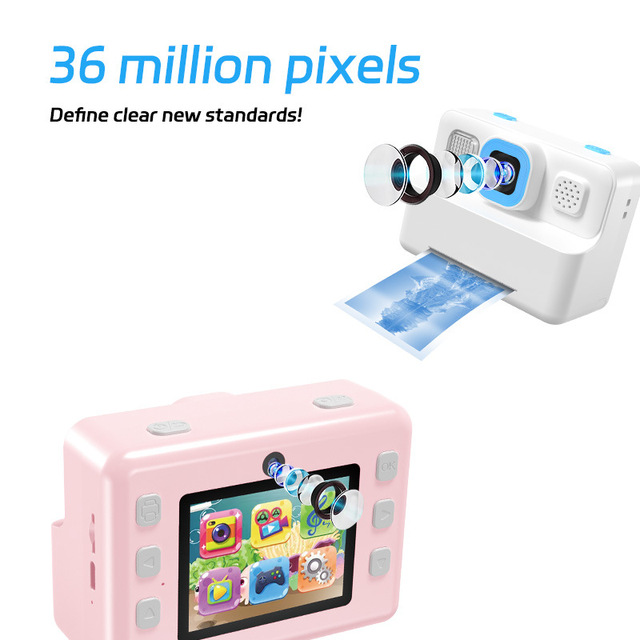 Kids Camera Instant Print Instant Cameras That Print Photos,Christmas Birthday Gifts for Girls Age 3-12 Portable Toy
