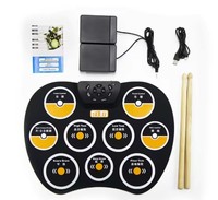 Fabricant de batterie électronique portable en silicone roulée à la main Roll-up Electronic Drum Pad Children Beginners Practice