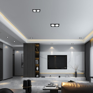 Lámpara LED Comercial Empotrable en Techo, 2x Sin Marco, Aluminio Blanco, 4100K, Alimentación CA, 50000H de Vida Útil, CRI 90, Regulable - Product Image 2