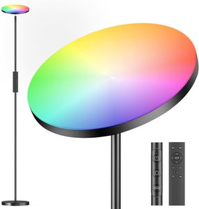 Lámpara de Pie LED para Sala de Estar, Regulable, 36 W, Súper Brillante, con Cambio de Color, Moderna, con Control Remoto - Product Image 1