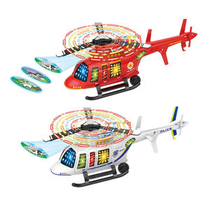 Jouet d'hélicoptère électrique pour enfants avec éclairage, roues universelles, modèle de projection d'avion de <span class=keywords><strong>patrouille</strong></span> aérienne, jouets de voiture - Product Image 4