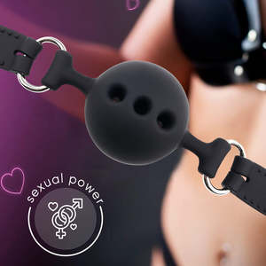 3 आकार की नरम सुरक्षा सिलिकॉन खुले मुंह गाग गेंद वयस्क खिलौने मुंह की गेंद को सांस लेने योग्य मुंह की गेंद - Product Image 5