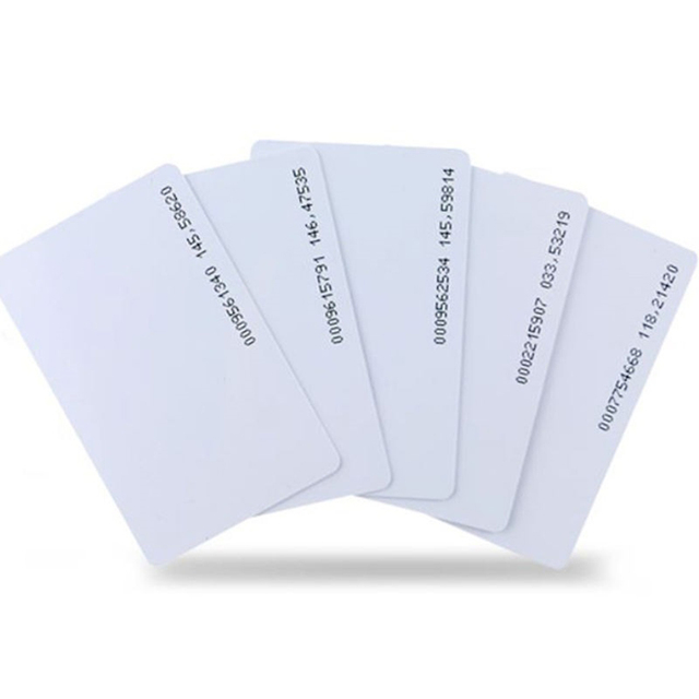 Waterproof Thermal Printing Plastic NFC Inkjet Card White Rfid 125khz Smart Chip Blank PVC ID Card Access Control Card
