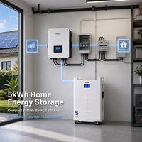 Système d'alimentation hors réseau pour appartement, 15 unités solaires connectées en parallèle, empilables, garantie 10 ans, batterie LiFePO4 51,2 V 100 Ah 5 kWh