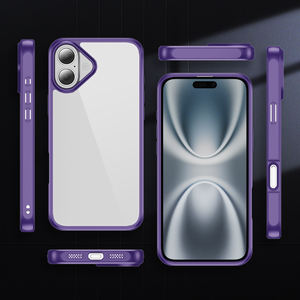 Étui <span class=keywords><strong>de</strong></span> téléphone 2 en 1 en TPU transparent avec pare-chocs, protection <span class=keywords><strong>de</strong></span> l'appareil photo surélevée, antichoc, découpes précises, étui <span class=keywords><strong>de</strong></span> téléphone pour iPhone 16 - Product Image 2