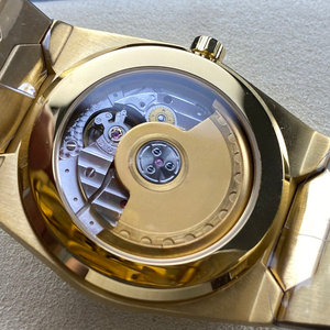 2026 New Arrival Gold Tone Stainless Steel Automatic <b>Watch</b> Men White Dial Mechanical <b>Watch</b> With Date Display - Product Image 4