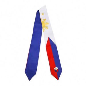 Écharpes de graduation en polyester pliables avec impression de logo personnalisé, motif drapeau mexicain, pour enfants et tous les sports - Product Image 6