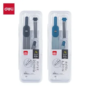 Set <span class=keywords><strong>di</strong></span> 2 Compassi Metallici Deli VC1 Basic con Ricariche <span class=keywords><strong>di</strong></span> Matita 2B per Esami e Disegno degli Studenti - Product Image 5