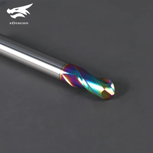 Заводская Высококачественная фреза XDRACON 2-flute 55hrc с шариковым носом, фреза для режущих инструментов с ЧПУ - Product Image 2
