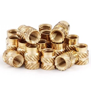 Độ chính xác Knurled <span class=keywords><strong>Brass</strong></span> Press-Fit Nuts Hot ép Đồng chèn với Diagonal knurl nóng chảy chủ đề Knurled <span class=keywords><strong>Brass</strong></span> chèn hạt - Product Image 3