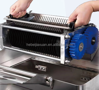 Machine à découper la viande fraîche industrielle robuste pour bœuf, porc, poulet – Trancheuse, coupe-lanières et machine à découper en dés