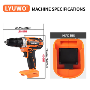 Taladro <span class=keywords><strong>de</strong></span> impacto profesional recargable inalámbrico delgado mini a batería con portabrocas <span class=keywords><strong>de</strong></span> bloqueo automático <span class=keywords><strong>de</strong></span> 10 mm máx. OEM personalizable para terrazas - Product Image 4