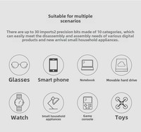 Jeu de tournevis de réparation manuel et numérique de précision pour iPhone PC et ordinateur portable personnalisable avec support OEM
