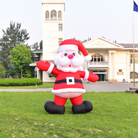 Père Noël gonflable géant de 3 m, imperméable, en Oxford, certifié CE, durable, résistant au soleil, facile à installer pour la cour extérieure de Noël