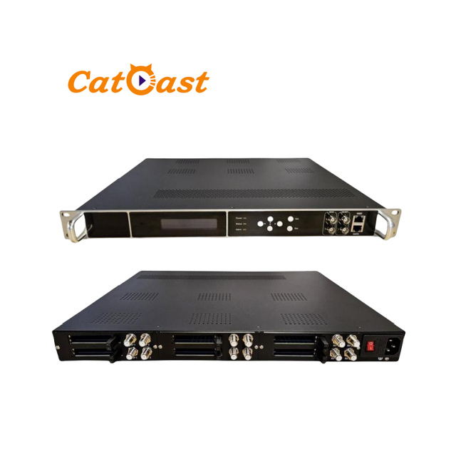 Digital CATV Headend 12 Tuner to IP Gateway with PCMCIA CAM Card DVB-S2/C/T/ATSC/ DTMBT/ISDBT to IP Converter