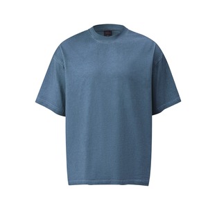 Camiseta de Manga Corta para Hombre, Personalizada, 100% Algodón, Lisa, Transpirable, Absorbente de Humedad, Estilo Retro Americano, Lavada, Desgastada, Corte Holgado - Product Image 4