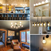 6W 7W 8W E27 Base Globe Forme Lampe G45 G80 G95 G125 Verre Dépoli Vintage LED Edison Ampoules