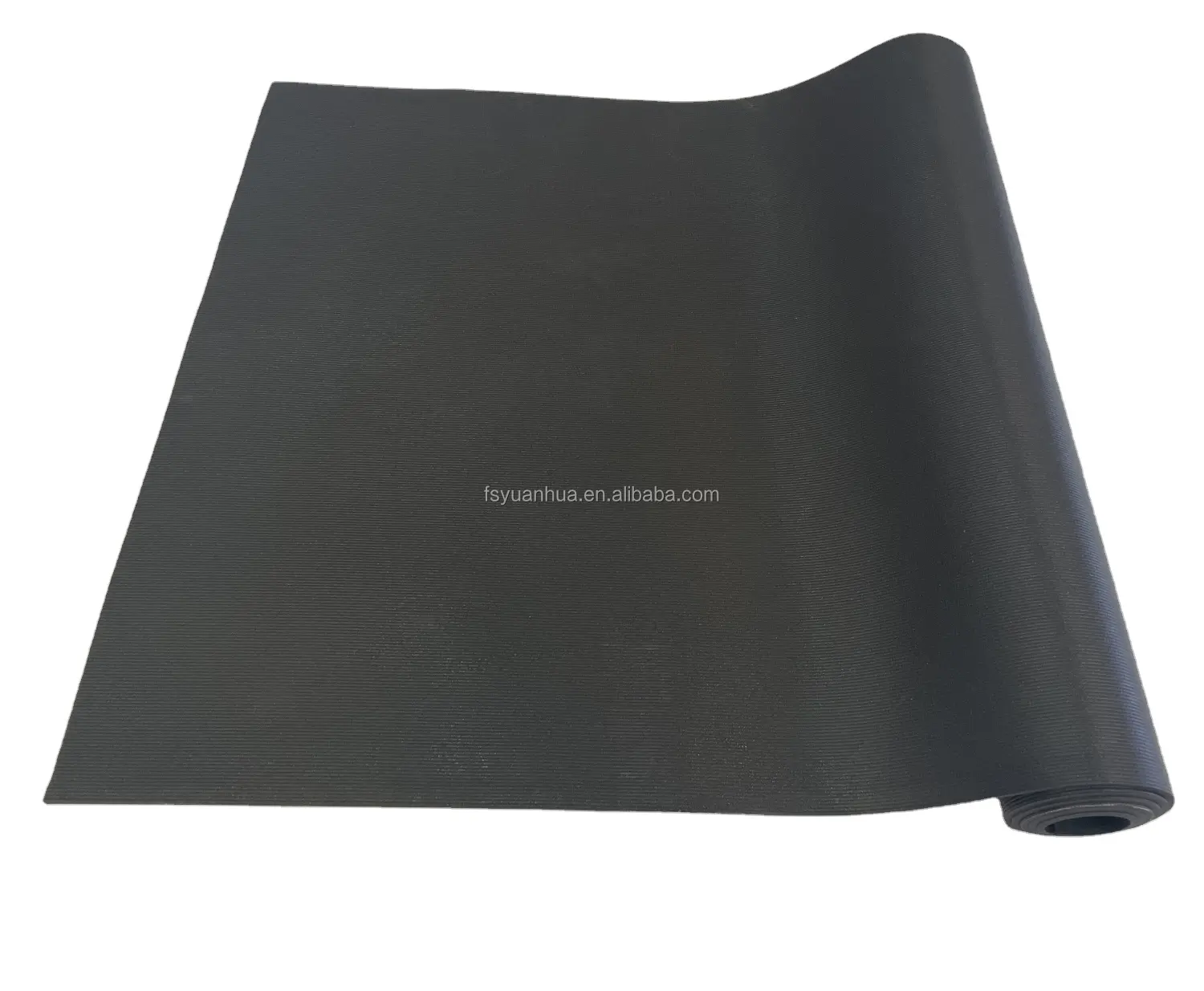 High density more anti slip wear-resistant PVC material black custom yoga mats