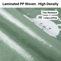 Sac de shopping en tissu tissé PP écologique avec logo personnalisé, imperméable, recyclable, sac fourre-tout en tissu tissé PP laminé avec poignées à main/épaule