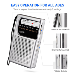 <span class=keywords><strong>Radio</strong></span> FM Portátil, <span class=keywords><strong>Radio</strong></span> AM/FM Portátil, Canal 926, Conector para Auriculares - Product Image 2