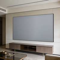 Écran de projection fixe pour cinéma maison Max 250" SCREEN PRO 3C Anti-Speckle Matte Grey Wall Mount ALR 8K HDR 3D Ready