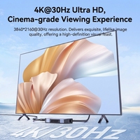 Extensor HDMI Inalámbrico 4K de 50M, Transmisor y Receptor Tipo-C, Dongle de Pantalla TX RX Punto a Punto para Duplicación de Pantalla en Reuniones