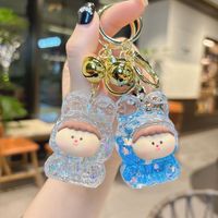 Mignonne dame sac breloques voiture porte-clés porte-clés breloque labubu sac breloques bricolage accessoires pour les filles en gros