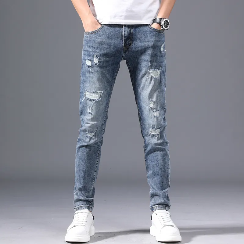 Nuovo Design vendita calda Jeans pantalone per uomo elegante Jeans Denim uomo