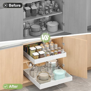 Étagères de rangement coulissantes extensibles pour épices et assaisonnements, organisateur de placard de cuisine - Product Image 3