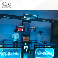 Jeux De Parc D'attractions Tir Boxe Danse Monnayeur Jeux 2 Joueurs Bataille Vr Simulateur