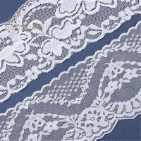 Vente en gros 2026 – Tissu en dentelle élastique française blanche de 8 cm par rouleau pour sous-vêtements – Fournisseur de dentelle extensible pour mariée