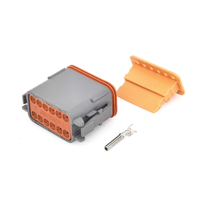 ตัวเชื่อมต่อแบบ Deutsch รุ่น DT04-12P-L012 แบบ 12 ขา ชนิดปิดผนึก ติดตั้งบนหน้าแปลน พร้อมขั้วต่อแบบตัวผู้ สำหรับสายไฟรถยนต์ - Product Image 3