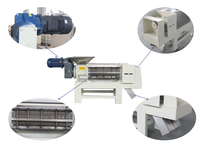 RVS hydraulische schroefpers voor appels, peren, gember, druiven, fruit, sap, spinazie, cassave; sapcentrifuge en ontwateringsmachine