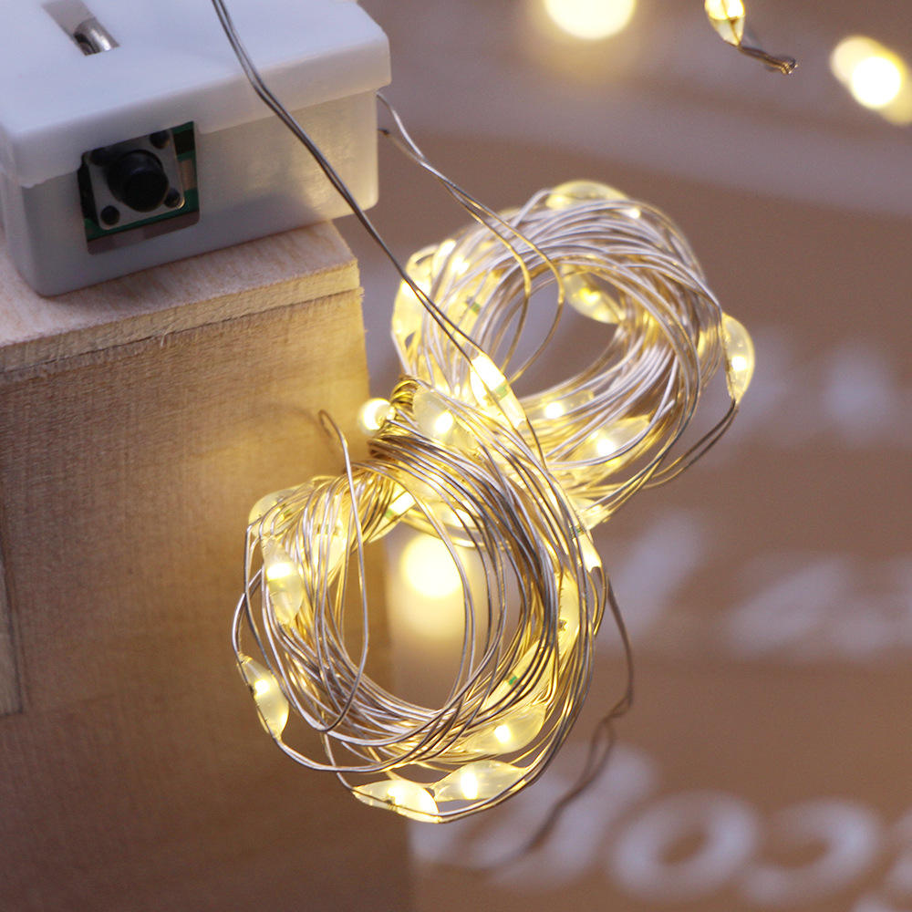 2 metros, 20 lámparas, blanco cálido