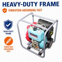 Pompe à eau centrifuge diesel en fonte DHP100 de 4 pouces, haute capacité, portable, pour l'irrigation agricole