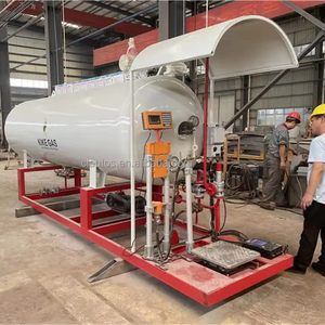 Fabrication chinoise <span class=keywords><strong>en</strong></span> gros 10 tonnes 5 Cbm Skid usine <span class=keywords><strong>de</strong></span> remplissage GPL 20m3 20000 litres réservoir GPL dérapage avec double buses <span class=keywords><strong>de</strong></span> remplissage - Product Image 1