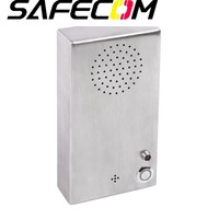 Teléfono de Intercomunicación de Emergencia de Acero Inoxidable 304, Botón de Llamada SOS Montado en la Pared, Teléfono de Seguridad Pública con Manos Libres