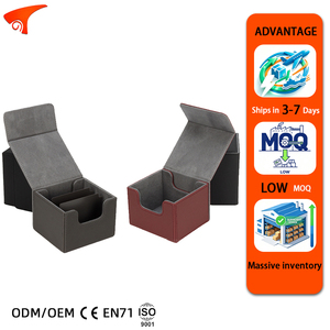 Estuche de Almacenamiento de Cartas de Cuero PU para Más de 140 Cartas, Caja para Mazos de Cartas Coleccionables Commander TCG, para YuGiOh - Product Image 1